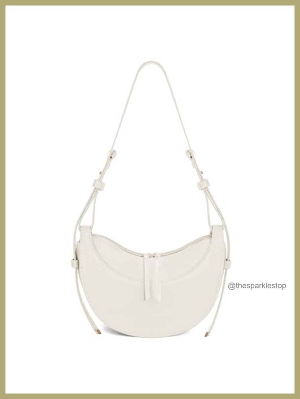 Faux Leather Saddle Purse Crescent Crossbody Hobo Shoulder Bag